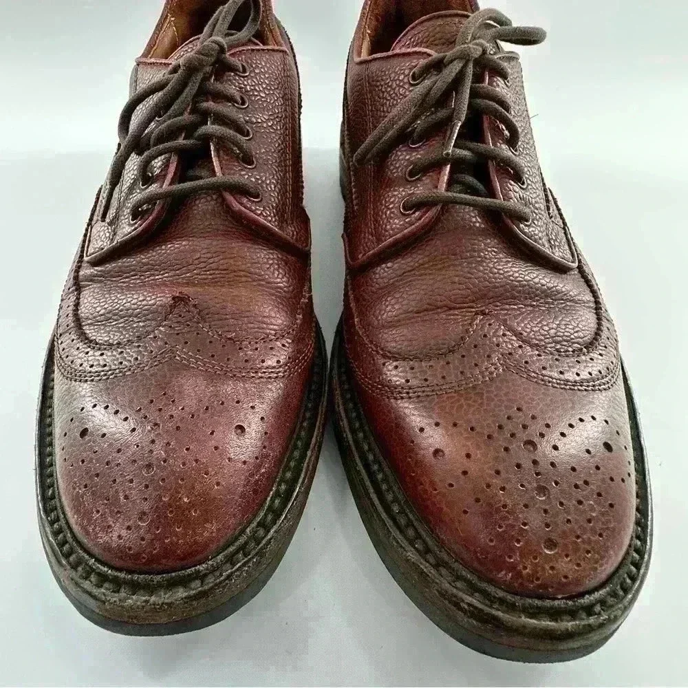 Rag and bone Spencer shoe sz 42 9 brown Italian leather wingtip oxfords Academia